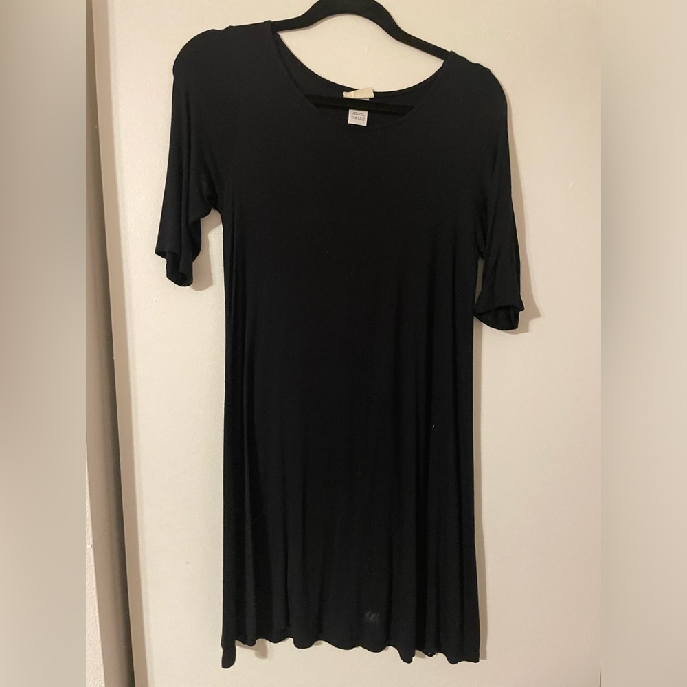 Black shirt dress